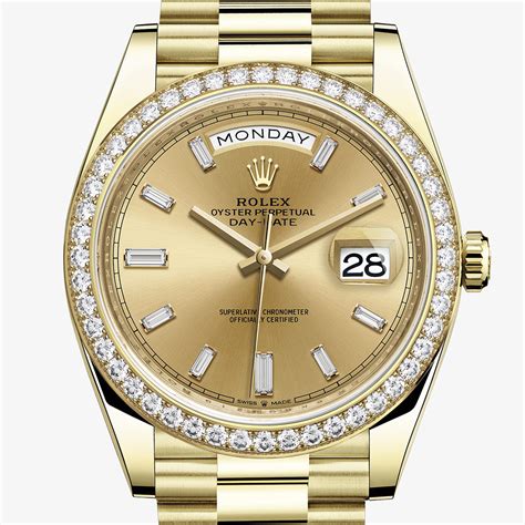 rolex yellow price|40mm Rolex day date.